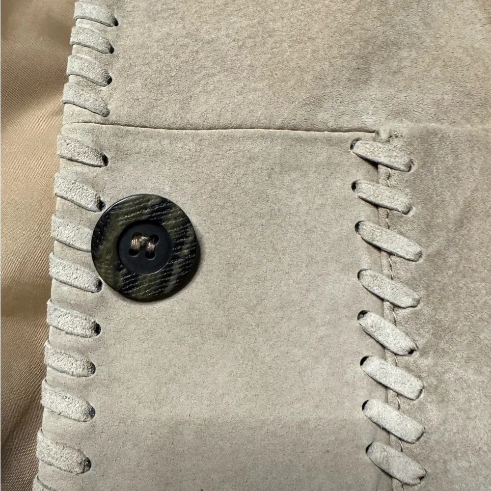 Bernardo Light Tan Suede Blazer - Picture 5 of 6